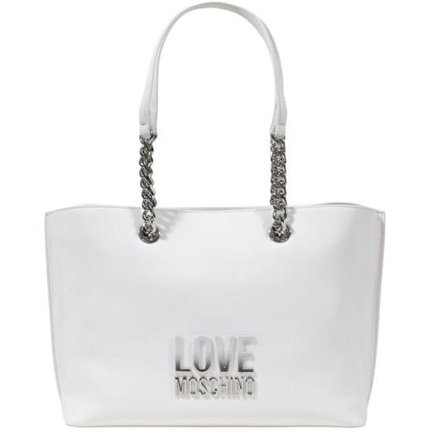 Love Moschino, Damen, Handtasche, Schoudertas für Damen, Weiss