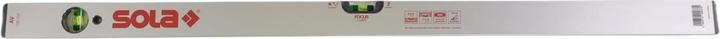 Actual product image Sola AV 100 Aluminium pipe profile spirit level 100 cm two spirit levels slip stopper horizontal and ve (100 cm)