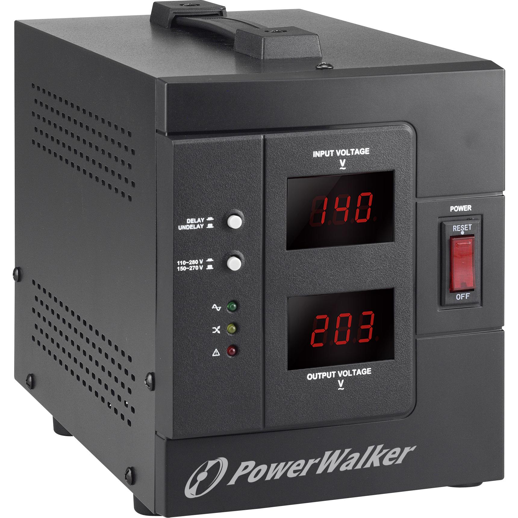 Powerwalker Regolatore di tensione automatico AVR 1500/SIV Schuko 1500VA / 1200W (1500 VA, 1200 W), UPS