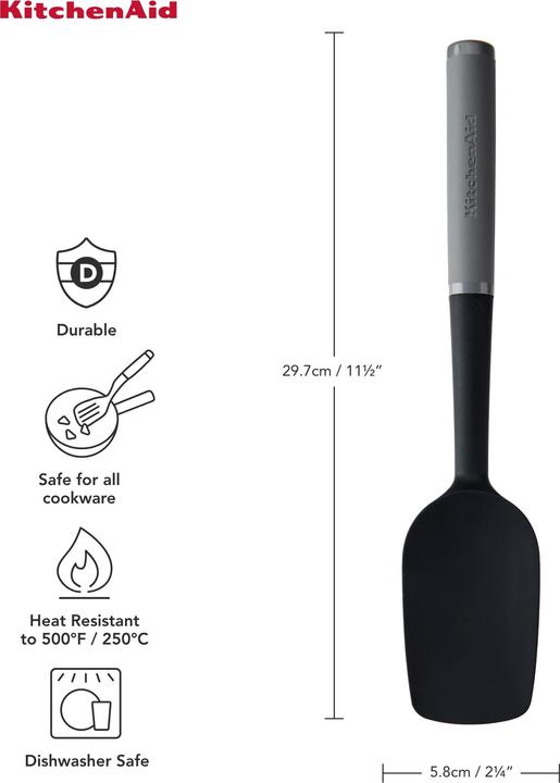 Produktbild KitchenAid Ka Core Spoon Spatula Charcoal Grey