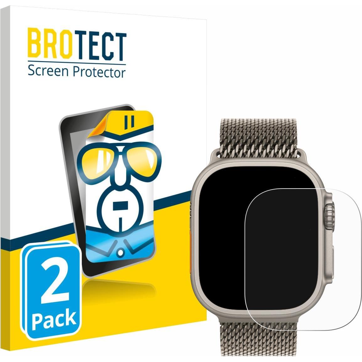 BROTECT Pellicola Trasparente, Pellicola protettiva per smartwatch, Trasparente