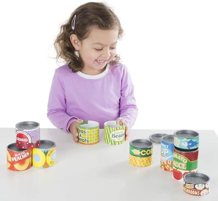 Actual product image Melissa & Doug House. Grocery Cans