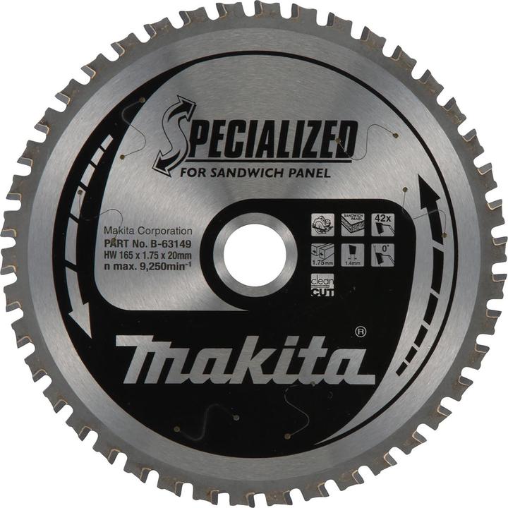 Produktbild Makita SPECIALIZED Sägeblatt 165x20x42Z