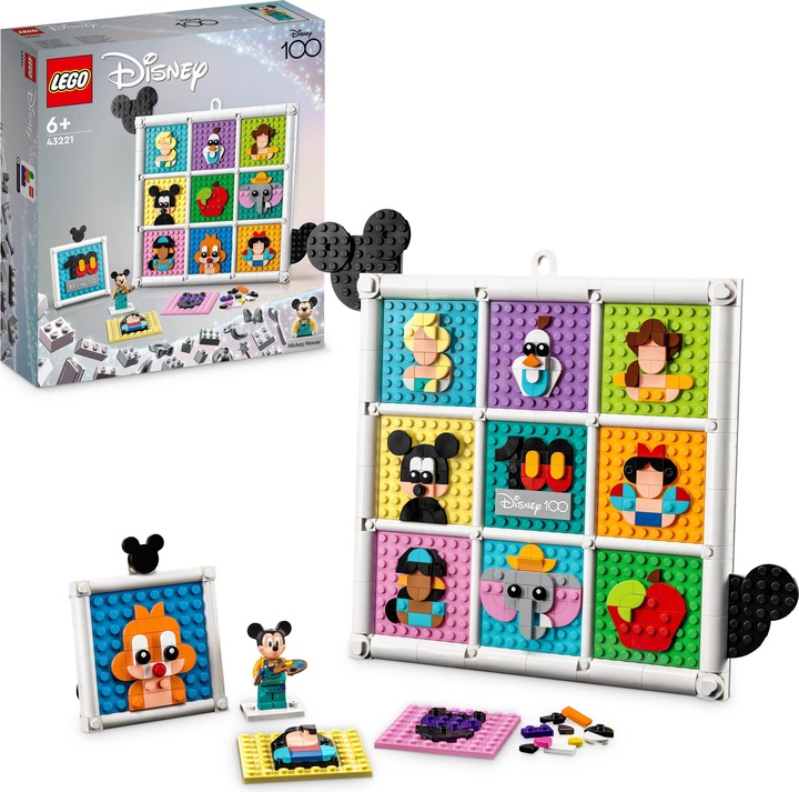 Image du produit LEGO 100 ans d'icônes de dessins animés Disney (43221, LEGO Disney)