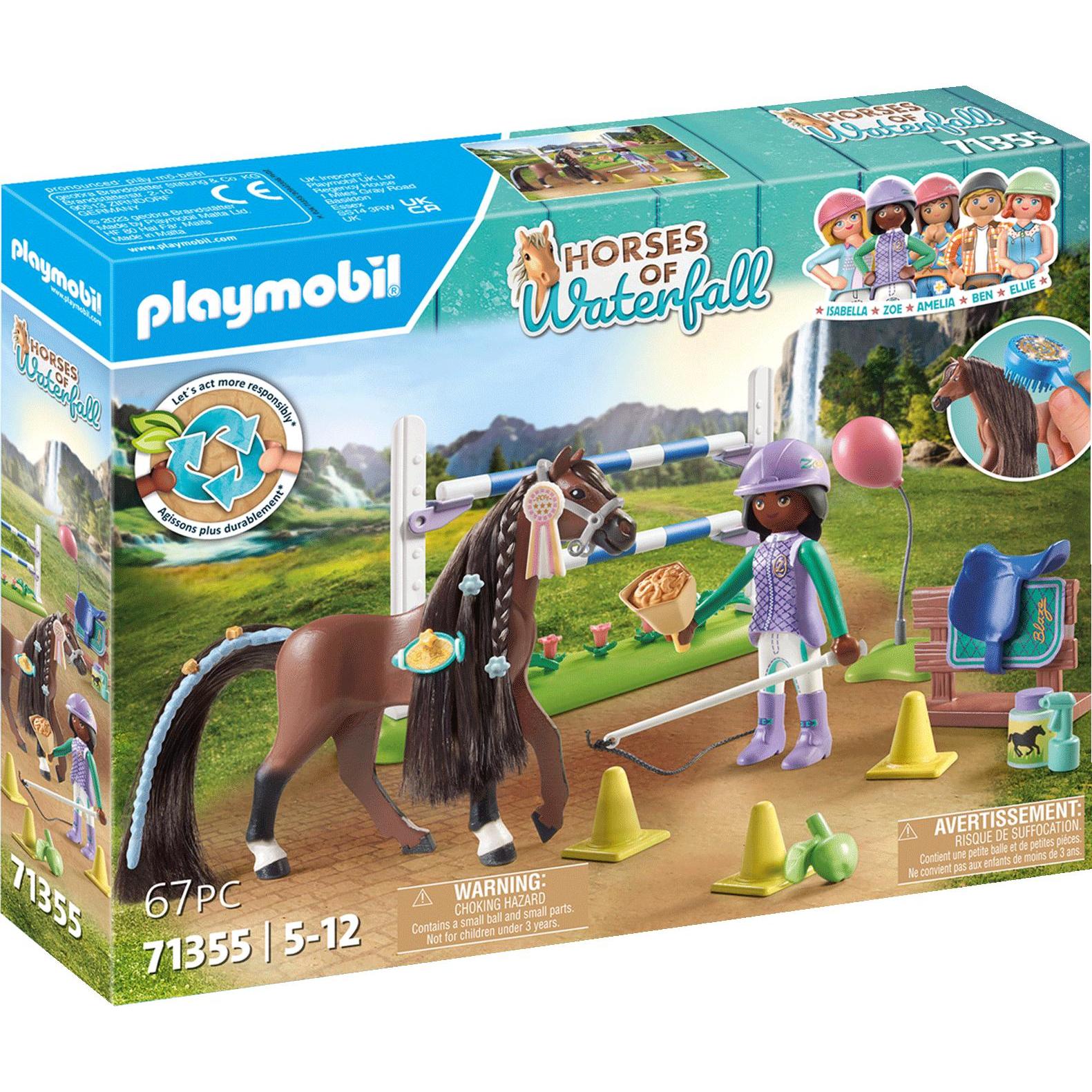 Playmobil Zoe & Blaze mit Turnierparcours (71355, Playmobil Horses of Waterfall)