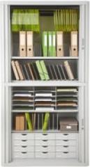 Actual product image Paperflow Drawer unit, 12 drawers, black polystyrene, fully assembled
