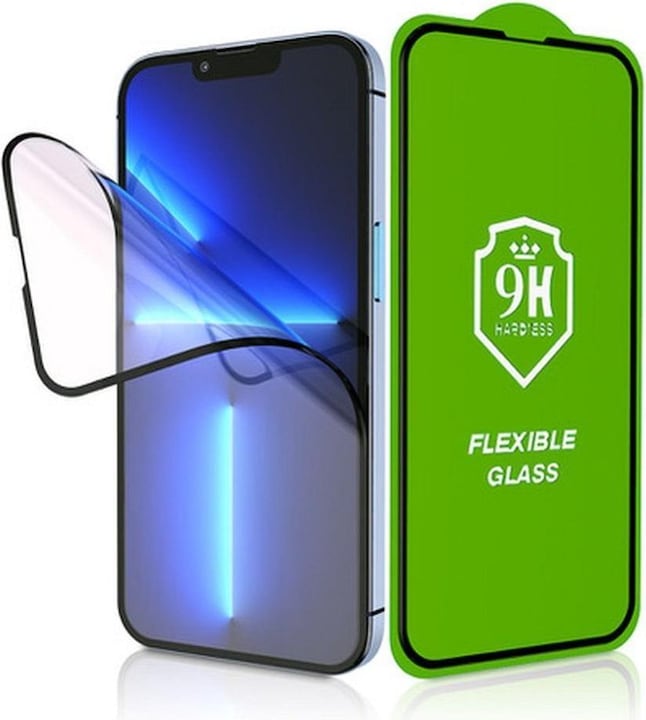 Bestsuit Protective glass Flexible Hybrid Glass 5D for Apple iPhone 15 black (1 Piece, Apple iPhone 15)