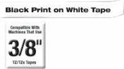 Produktbild Brother TZe-221 (0.90 cm, Weiss, Schwarz)