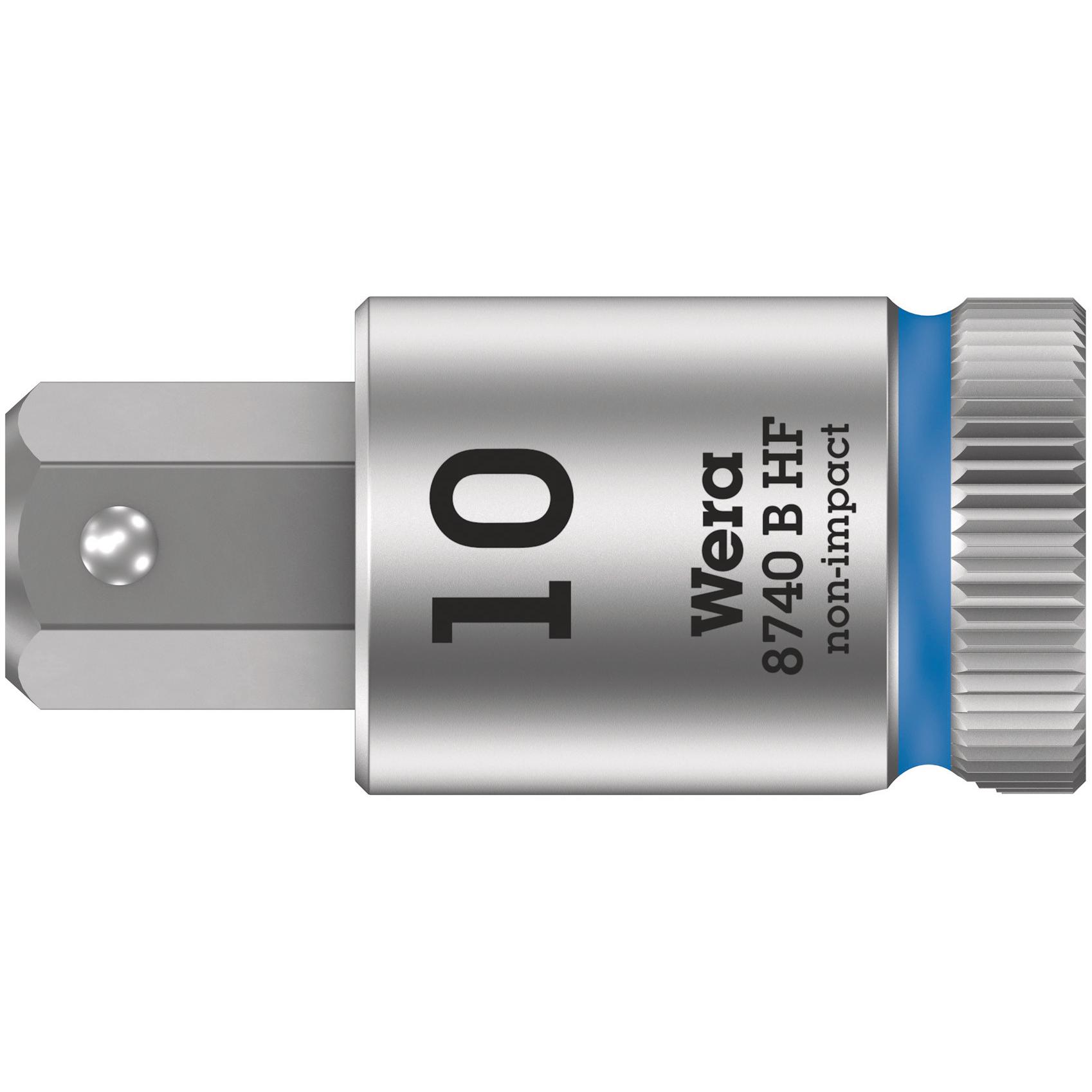 Wera, Steckschlüssel + Stecknuss, 8740 B HF Hex-Plus 10,0 x 38,5 mm (10 mm)