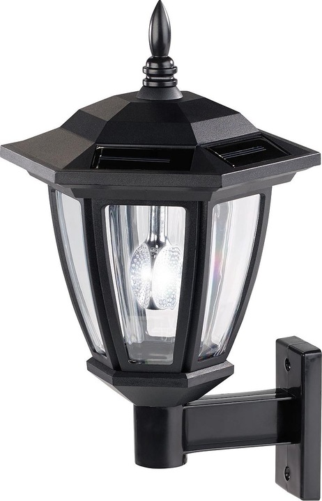 Produktbild Luminea 2er-Set Solar-LED Aussen-Wandleuchten (25 lm)