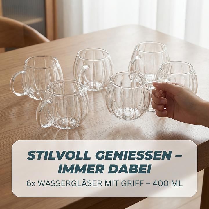 Produktbild Relaxdays 6x Teeglas (400 ml, 6x)