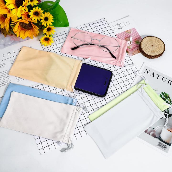 Produktbild Only-Bags.Store Mikrofaser Brillenetuis Sonnenbrillentaschen 6 Stück, Slip in Brillen Sonnenbrillentaschen