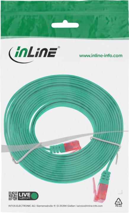 Immagine prodotto InLine Cavo patch 2m piatto, U/UTP, Cat.6 (U/UTP, CAT6, 2 m)