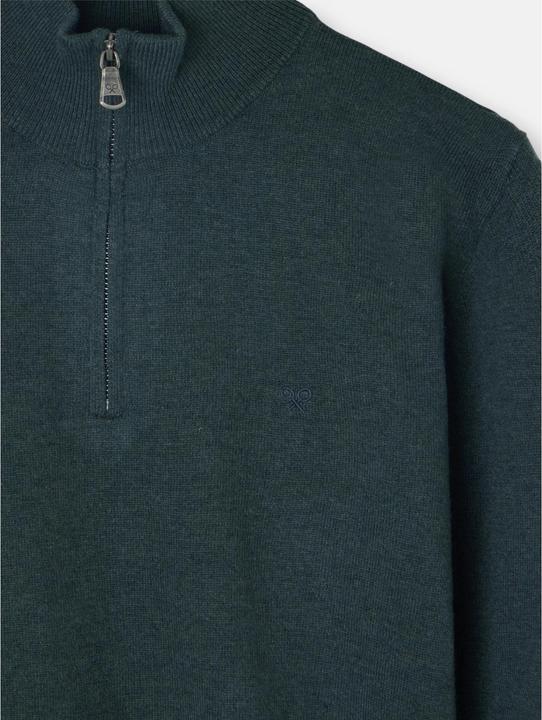 Image du produit Silbon Pull col montant 1/4 zip en laine mélangée (S)