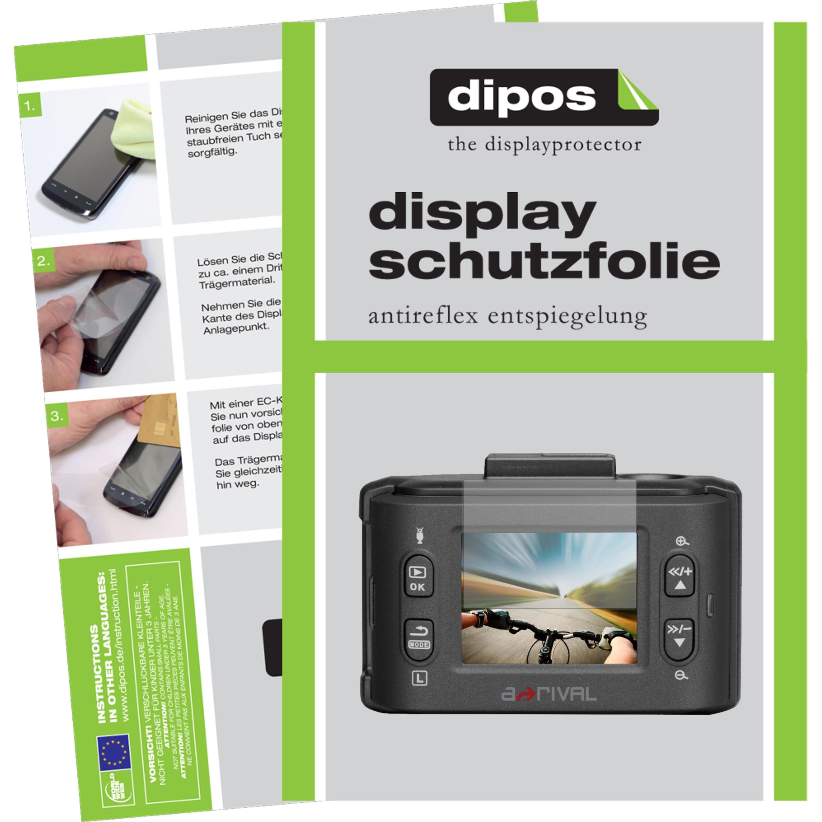 Dipos Displayschutzfolie Antireflex (Displayschutz, A-rival aQtion Cam AQN6), Kameraschutz, Transparent
