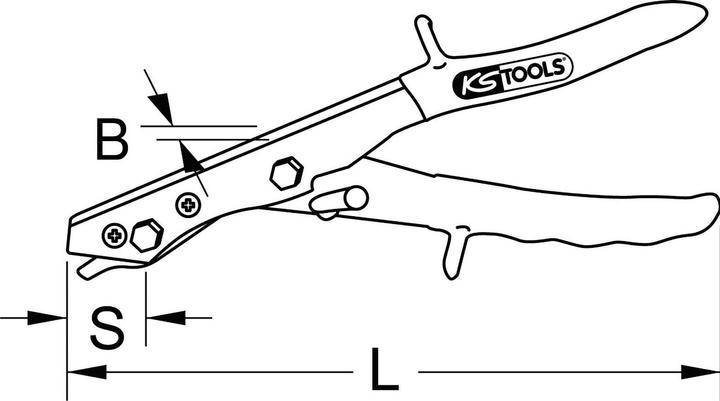 Image du produit KS Tools Grignoteuse de tôle,265mm (265 mm)