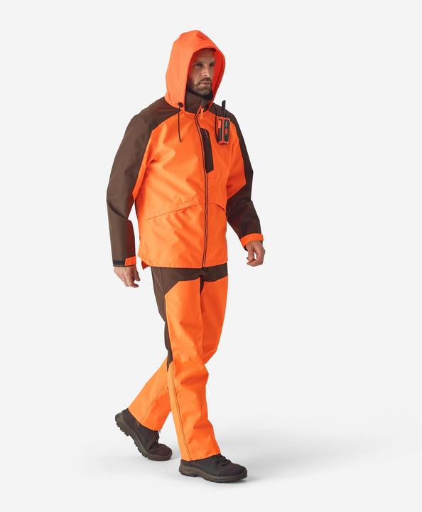 Produktbild Solognac Jagdhose Regenhose Renfort 500 orange/braun (L)