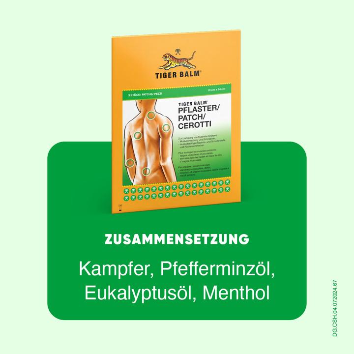 Actual product image Tiger Balm Plaster for muscle pain (3 x)