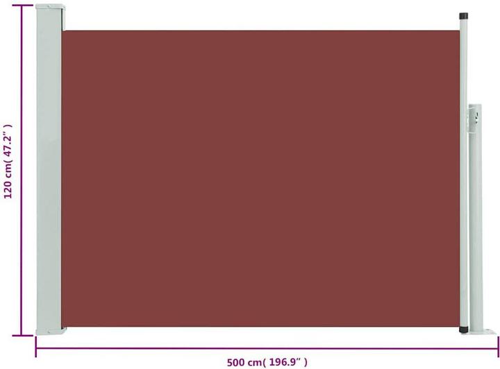 Produktbild vidaXL Seitenmarkise (5 m)