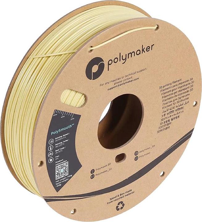 Actual product image Polymaker PJ01012 PolySmooth Filament polishable 1.75 mm 750 g Beige 1 pc. (PVB, 1.75 mm, 750 g, Beige)