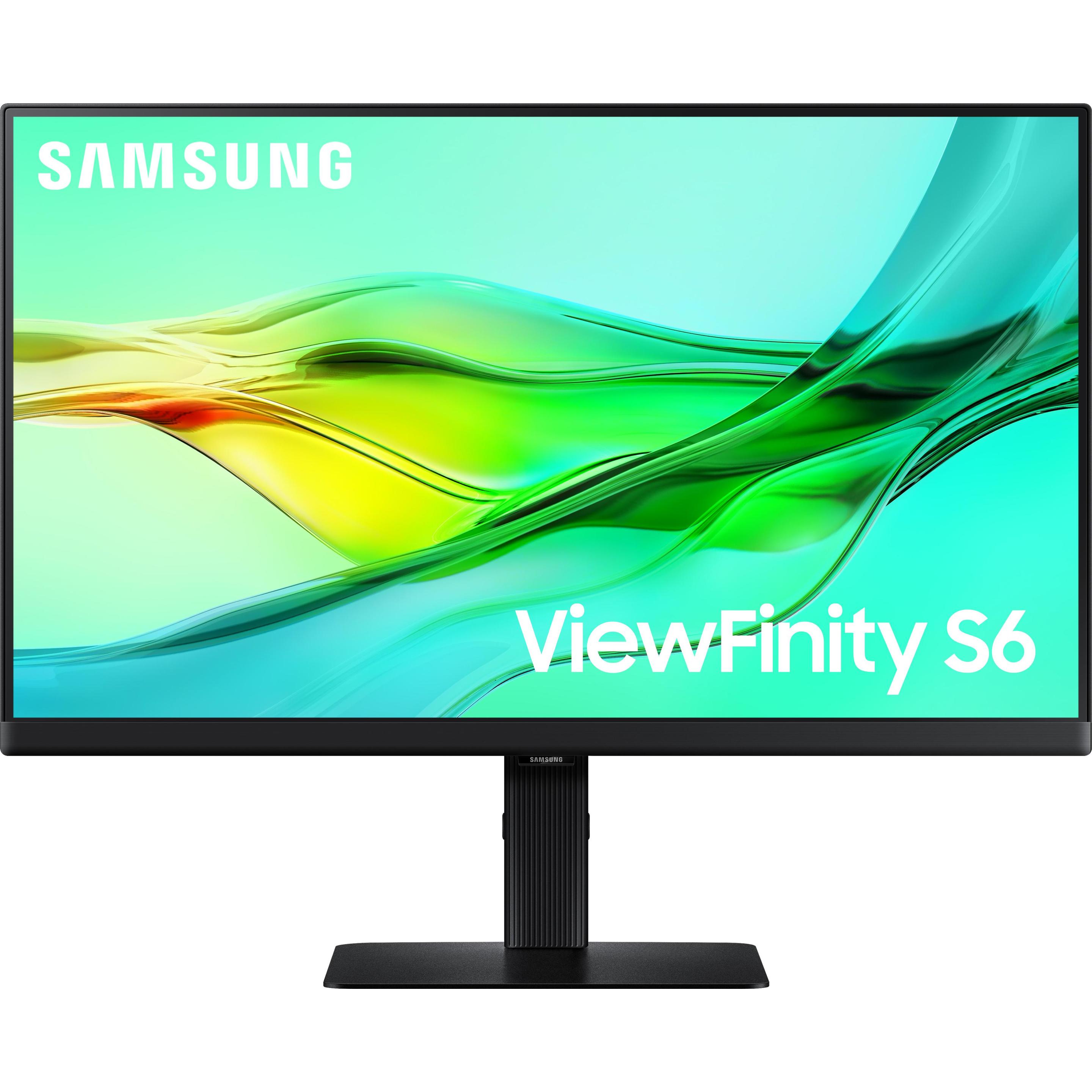 Samsung ViewFinity S6 - S60UD (2560 x 1440 Pixel, 24"), Monitor, Schwarz