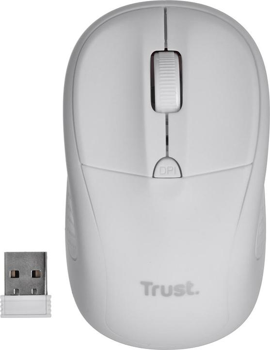 Produktbild Trust Primo Wireless Mouse Matt White (Kabellos)