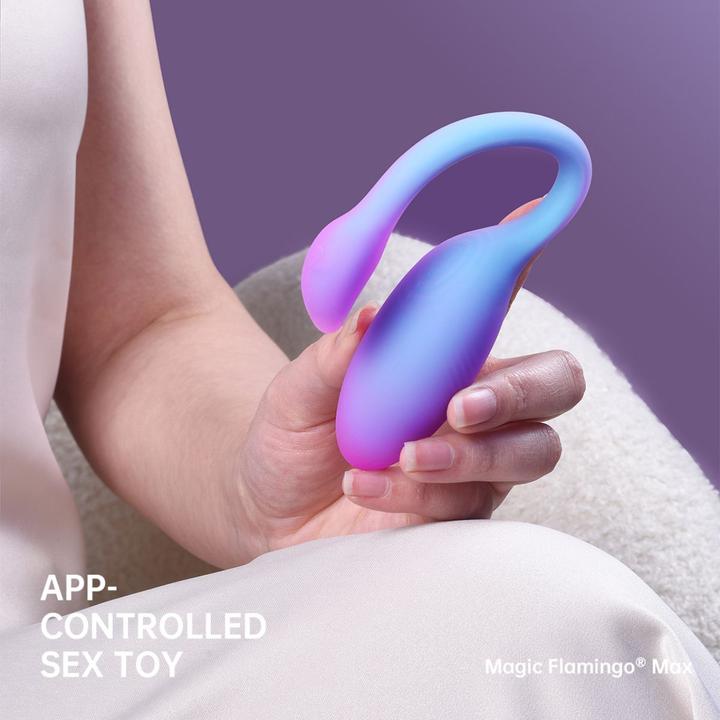 Actual product image Magic Motion - Magic Flamingo Max Vibrating Egg - Blue