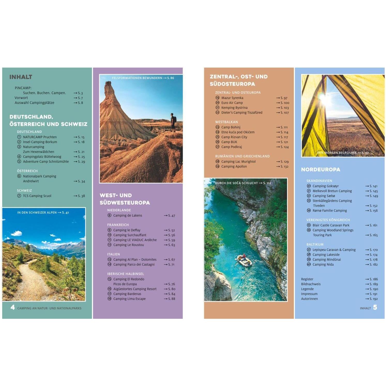 Thumbnail - Yes we camp! Camping an Natur- und Nationalparks, Ratgeber von Andrea Lammert, Katja Hein, Heidi Siefert