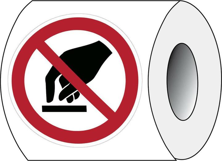 Produktbild Brady ISO 7010 PIC P010 B-7541 ISO Sicherheitskennzeichnung - Berühren verboten Laminierter Pol