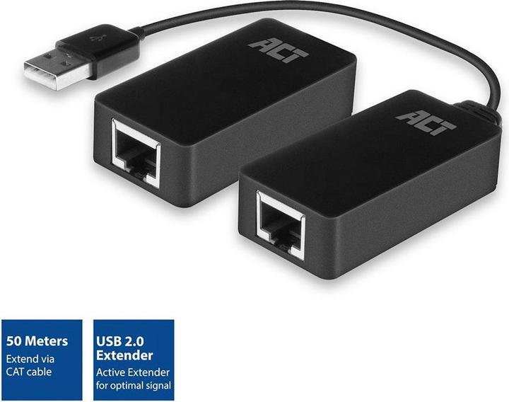 Actual product image USB Extender set over UTP up to 50 meters (RJ45, USB, RJ45 (1x))