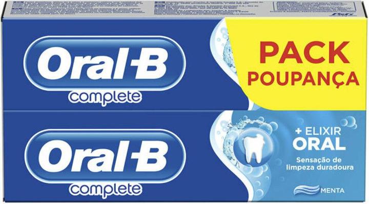 Produktbild Oral-B Complete Dentifrico Enjuage + Blanqueante Lote 2 x 75 ml (75 ml)