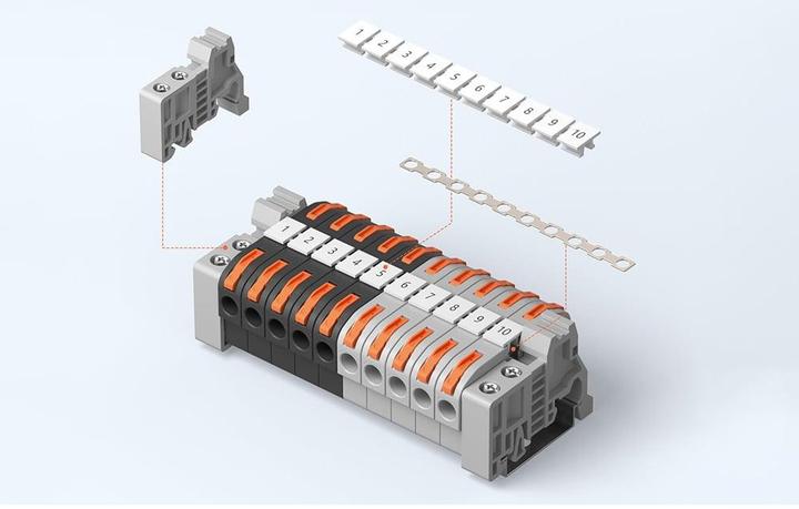 Actual product image Sonoff Din Rail Wire Connectors