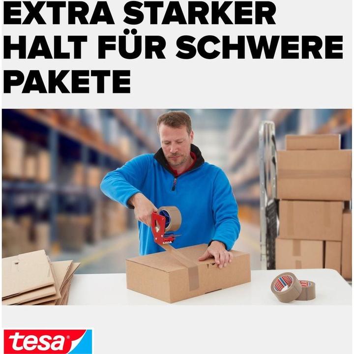 Produktbild tesa tesapack ULTRA STRONG Paketklebeband - PVC Packband für festes Verpacken und sicheres Bündeln (50 mm)