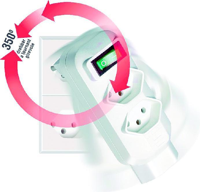 Actual product image Brennenstuhl Branch plug (Type 13, 3 x)