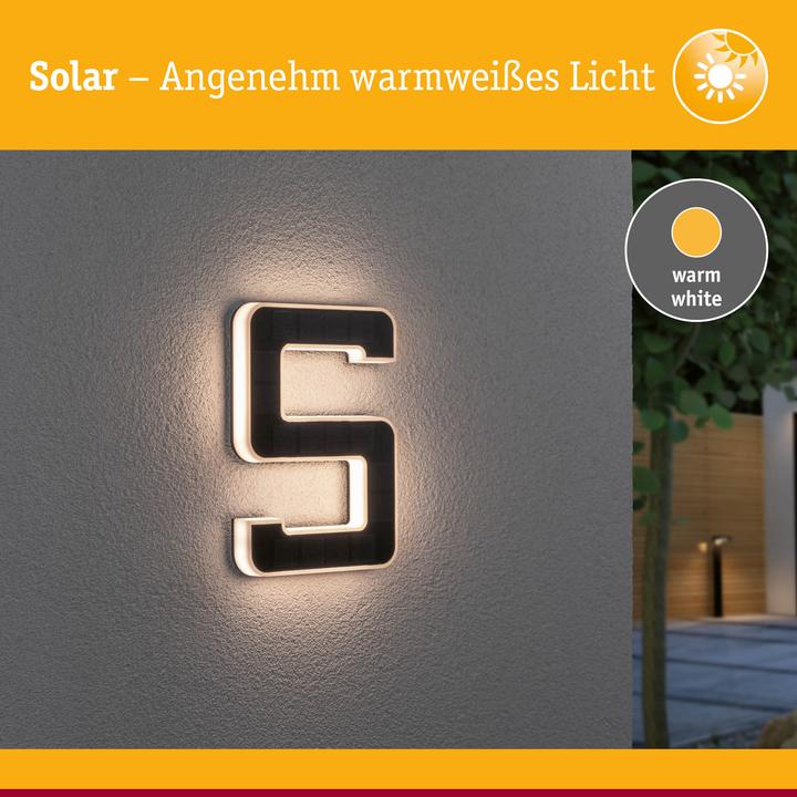 Image du produit Paulmann Numéro de maison solaire (20 lm, IP44)