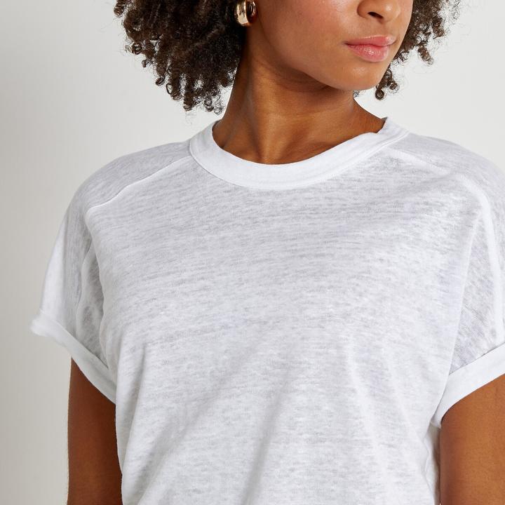 Produktbild La Redoute Collections T-Shirt aus Leinen mit Rundhalsausschnitt (S)