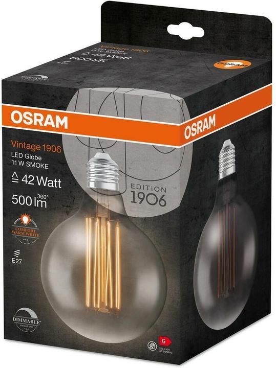 Produktbild Osram Vintage 1906 Led Classic Slim Filament Globe (E27, 500 lm, 1x)