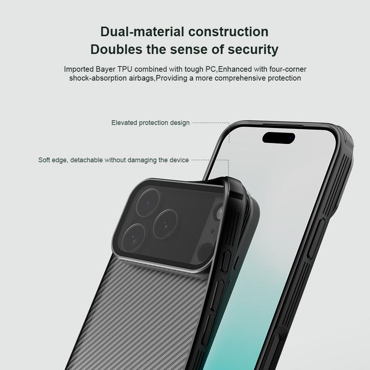 Produktbild Nillkin CamShield Prop Rückseite für Apple iPhone 17 Pro Max, Transparent Schwarz (Apple iPhone 17 Pro Max)