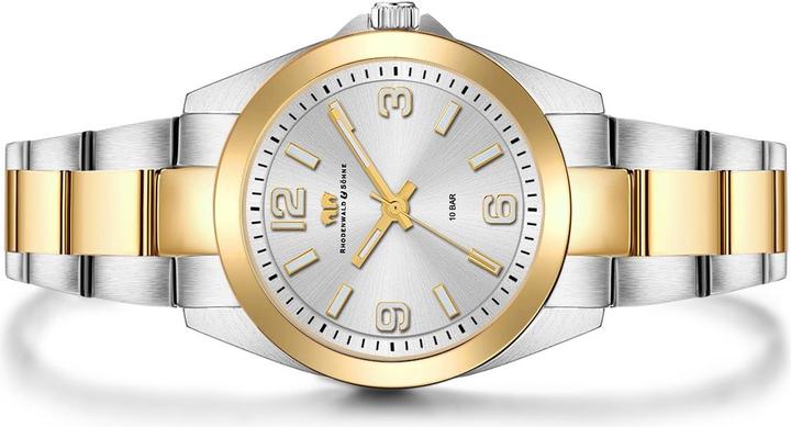 Image du produit Montre à quartz pour femme Majestia en acier inoxydable argent/or jaune - 32448 (Montre analogique, 37.50 mm)