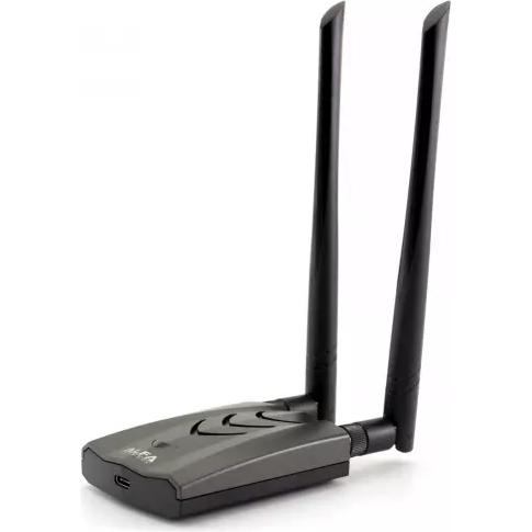 Alfa Network AWUS036ACH-C (USB-C), Netzwerkadapter, Schwarz
