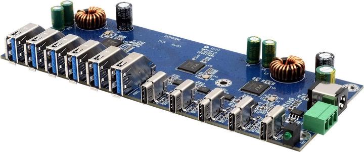 Produktbild Exsys Industrial USB 3.2 Gen 2x1 Hub Board 10-Port (USB-C, 10 Ports)