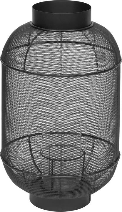 Actual product image Broste Copenhagen Bull lantern metal/glass black 50 cm