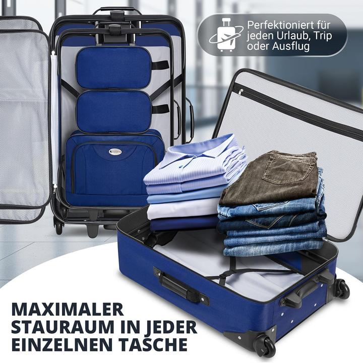 Image du produit Juskys 5-teiliges Reisekoffer-Set (60 l)