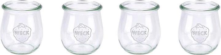 Weck Pots à conserves avec couvercle Mini forme tulipe verre220 ml Ø 6 cm (4 pcs, 0.22 l)