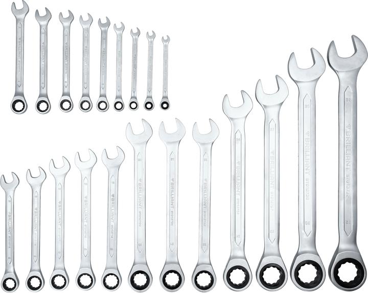Actual product image KS Tools Ratchet ring spanner set (32 mm, 18 mm, 11 mm, 12 mm, 20 mm, 19 mm, 27 mm, 15 mm, 13 mm, 25 mm, 6 mm, 21 mm, 7 mm, 14 mm, 29 mm, 8 mm, 10 mm, 30 mm, 23 mm, 26 mm, 22 mm, 17 mm, 28 mm, 9 mm, 16 mm, 24 mm, 31 mm)
