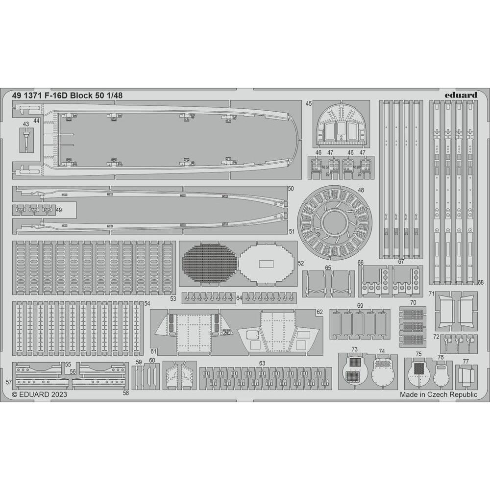 Eduard F-16D Block 50 1/48 KINETIC