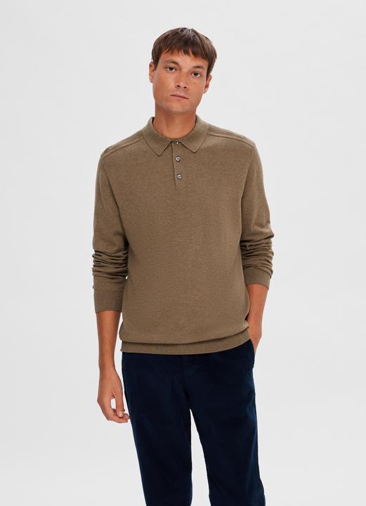 Produktbild Selected Langärmeliger Strick Polo shirt (M)