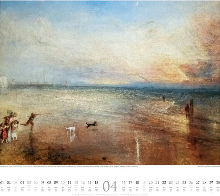 Actual product image William Turner Kalender 2026 (54 x 48 cm)