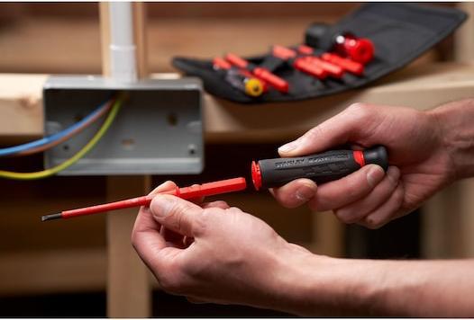 Actual product image Stanley Screwdriver Set Multi-Bit 1000V (Pozidriv cross recess (PZ), Port, Phillipps cross recess (PH))