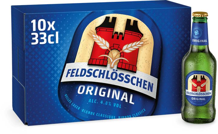 Image du produit Feldschlösschen Original Lager Beer (10 x 33 cl)